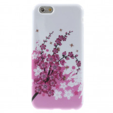 TPU Чехол накладка с рисунком для iPhone 6, 6S (Ветка вишни)
