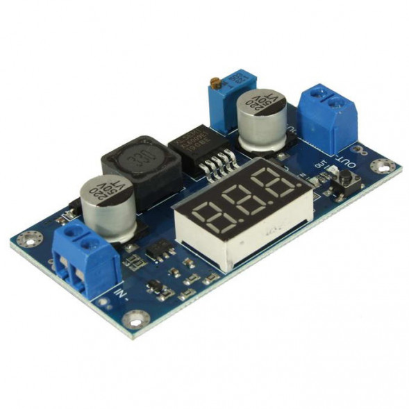 EM-851 DC-DC повышающий с цифровым вольтметром