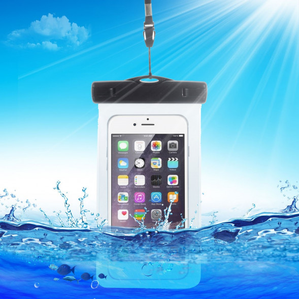 Универсальный водонепроницаемый чехол для iPhone 6 Plus, 6S Plus (голубой)