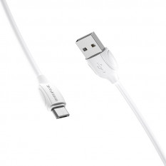 Кабель MicroUSB Borofone BX17 (белый)