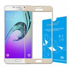 Защитное стекло 3D для Samsung Galaxy A7 (2016) SM-A710F (Золото)