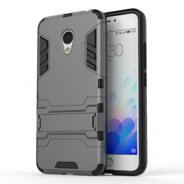 Чехол Duty с подставкой для Meizu M3 / M3s (серый)
