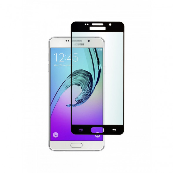 Защитное стекло 3D для Samsung Galaxy A7 (2016) SM-A710F (Черное)