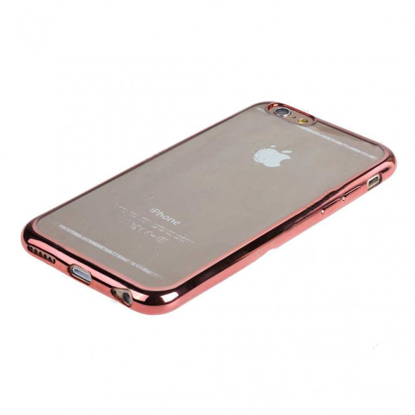 Чехол бампер силиконовый KissWill для iPhone 5, 5S, SE (розовое золото)