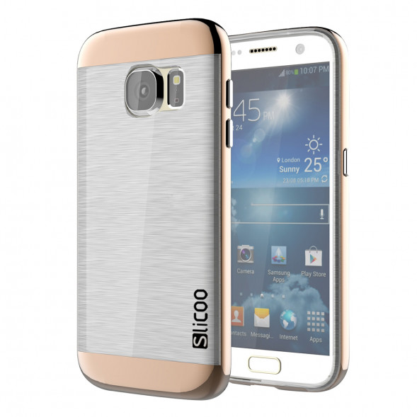 Чехол накладка Slicoo для Samsung Galaxy S7 (SM-G930) (Кофейный)