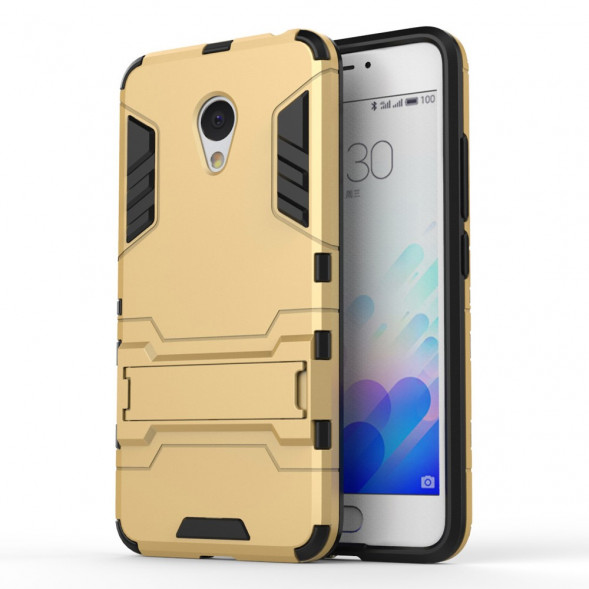 Чехол Duty с подставкой для Meizu M3 / M3s (золотой)