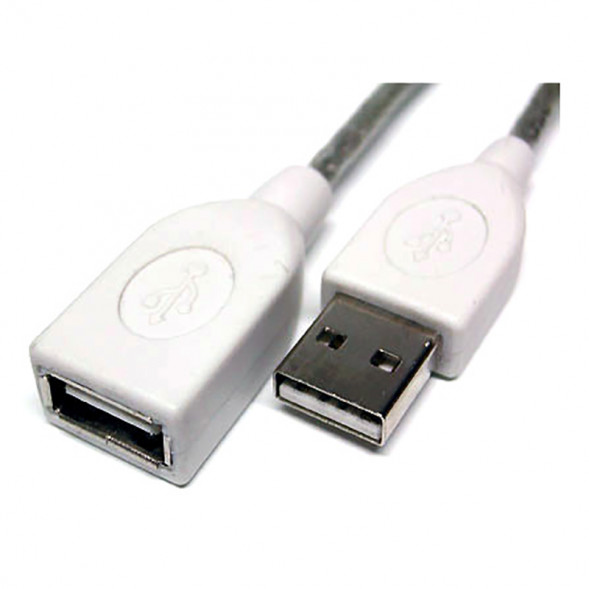 Кабель USB папа мама (Белый)