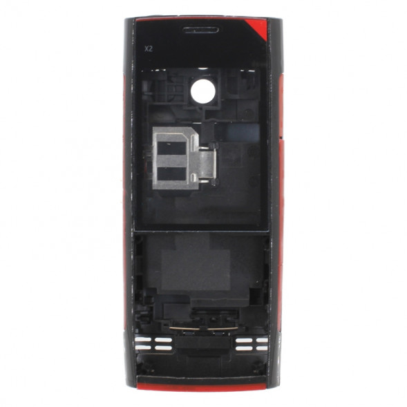 Корпус для Nokia X2-00 (Черно-Красный)