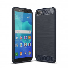 Чехол Carbon Fibre для Huawei Y5 Prime (2018) / Huawei Honor 7A (DUA-L22) (синий)