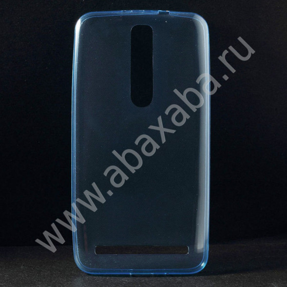 Ультратонкая накладка чехол для Asus Zenfone 2 ZE551ML (Синий)