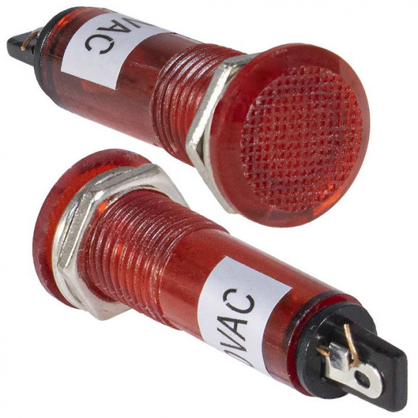 Неоновая лампочка в корпусе N-806-R 220V