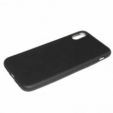Силиконовый чехол для iPhone 10 Apple iPhone X  (черный матовый)