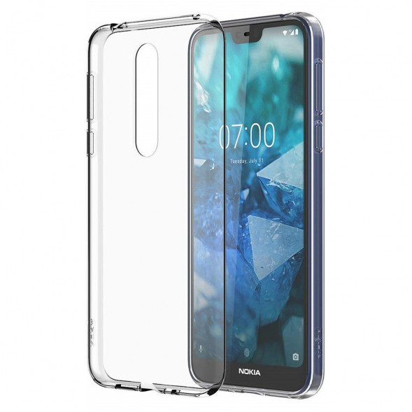 Силиконовый чехол накладка для Nokia 7.1