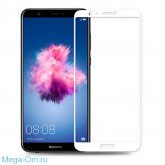 Защитное стекло 3D для Huawei P Smart (белый)