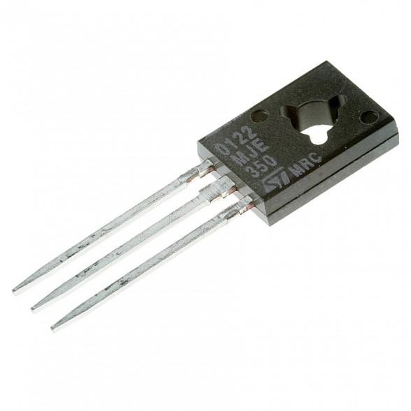 MJE350G Биполярный PNP транзистор 300В, 0,5А, 20Вт (TO-126)