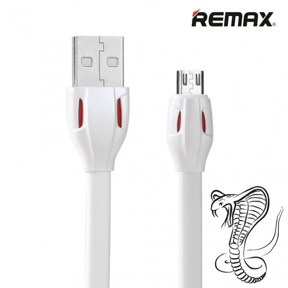 Кабель USB micro Remax Laser для смартфонов (Белый)