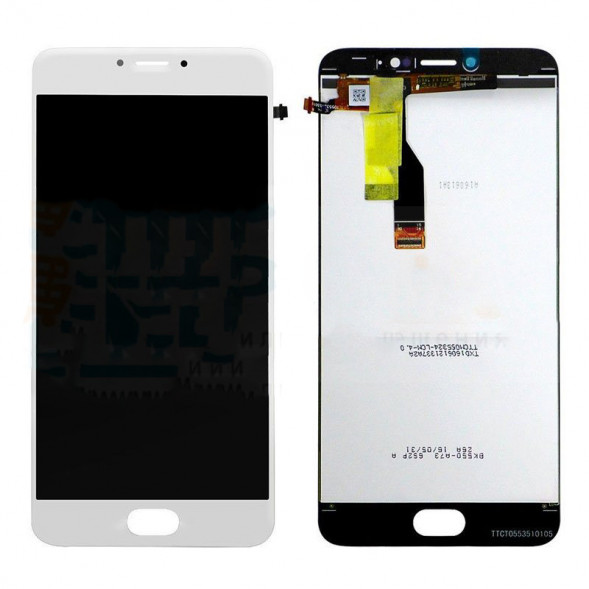Дисплей для Meizu M3 Note M681H прямой шлейф в сборе с тачскрином (Белый)