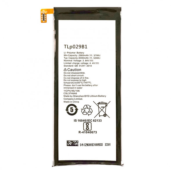 Аккумулятор TLp029B1 для Alcatel OT-5095Y Pop 4S