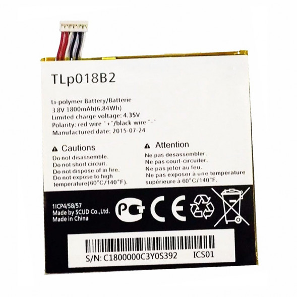 Аккумулятор Alcatel OneTouch 6030D, 6032X, 7025D (Tlp018b2)