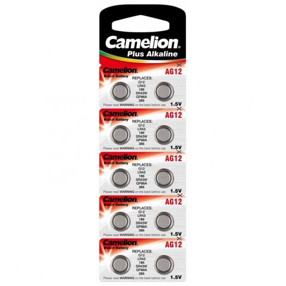 Алкалиновая батарейка Camelion AG12 LR43