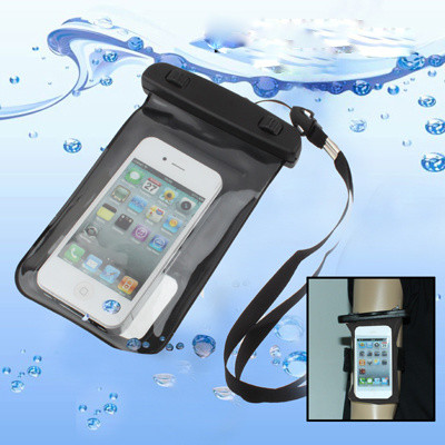 Спортивный водонепроницаемый чехол 150х95мм. Для iPhone 7 (C креплением на руку)