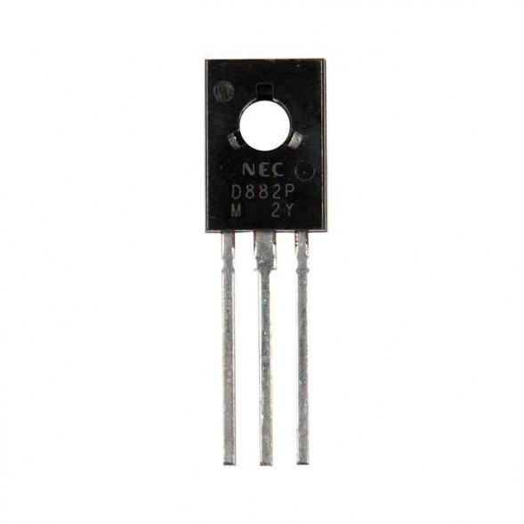 2SD882P Транзистор биполярный NPN Ic=3А Vceo=30В Vcbo=60В Pd=12.5Вт (TO-126)