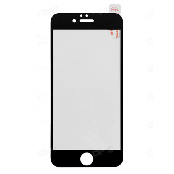 Стекло противоударное для iPhone 6, 6S (4.7) 2D (чёрный)