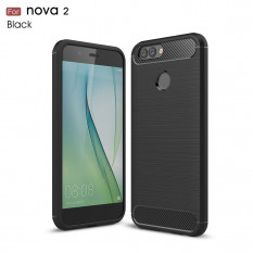 Чехол Carbon Fibre для Huawei Nova 2 (черный)