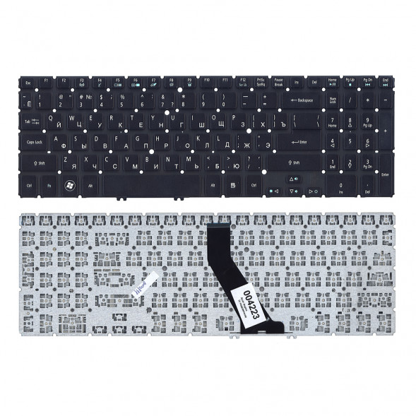 Клавиатура для ноутбука Acer Aspire V5, V5-5 Acer M5-581T (черная с подсветкой) (004223)