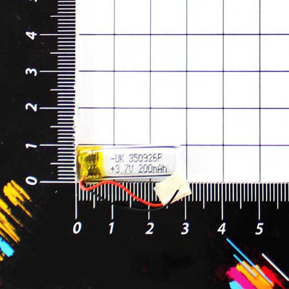 27X9X3.5mm 3.7V 200mAh Литий-полимерный аккумулятор