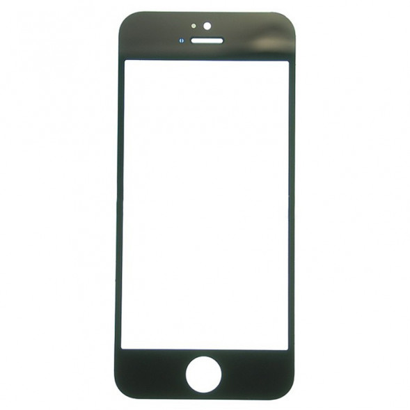 Стекло для iPhone 5 (Черное)
