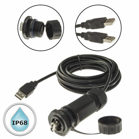 Герметичный разъем M25USBZ1-2.0G-3M