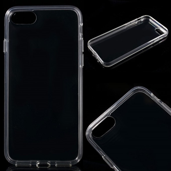 Силиконовый TPU накладка чехол для iPhone 7 (Прозрачный)
