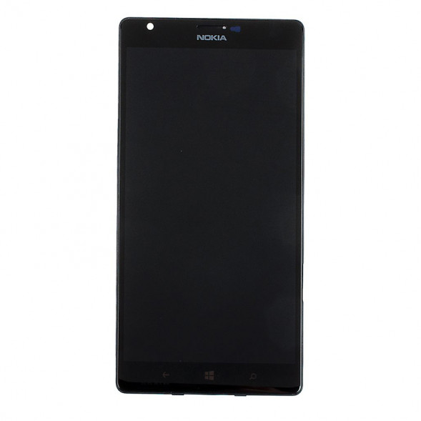 Дисплей с тачскрином для Nokia Lumia 1520 RM-937 с рамкой (черный)