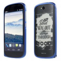 Алюминиевый бампер для Yotaphone 2 (синий)