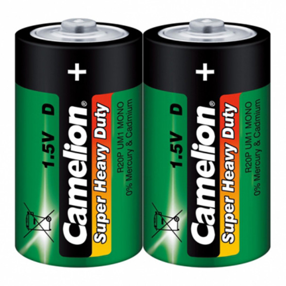 Батарейка D Camelion R20-2P