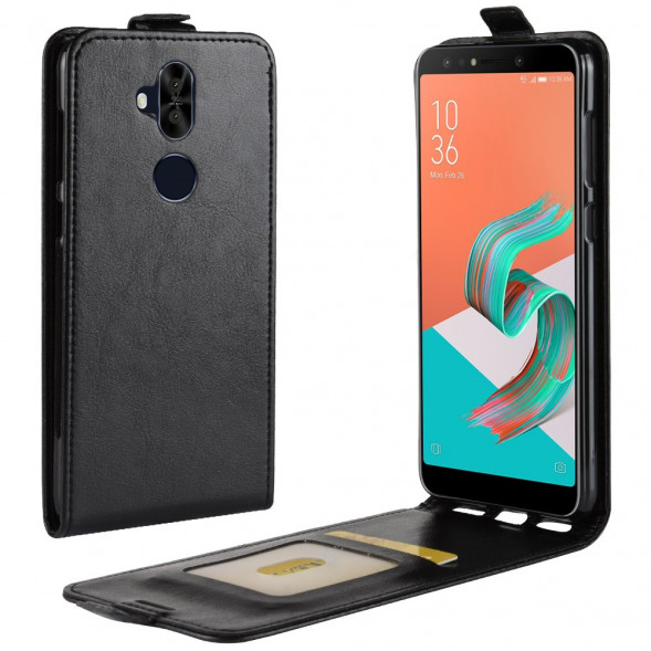 Чехол флип Crazy Horse для Asus Zenfone 5 Lite ZC600KL (черный)