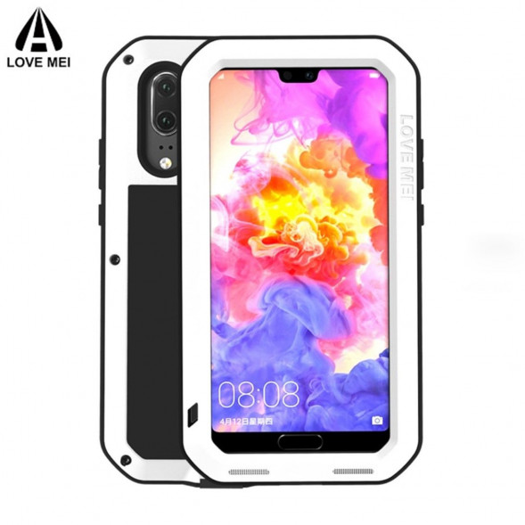 Железный чехол Love Mei для Huawei P20 (белый)