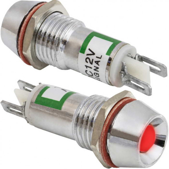 Светодиодная лампочка в корпусе L-616-R 12v (10mm)
