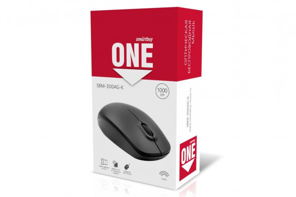 Мышь Smartbuy ONE 300AG-K, беспроводная (черный)