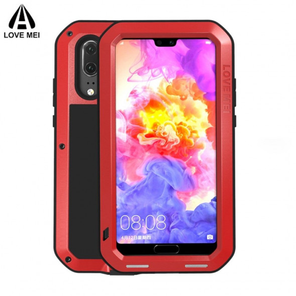 Железный чехол Love Mei для Huawei P20 (красный)