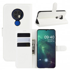Чехол книжка для Nokia 6.2, Nokia 7.2 с визитницей (белый)