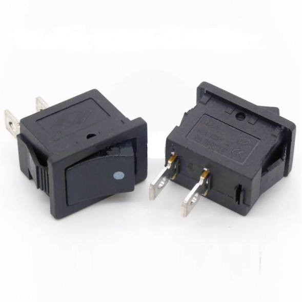 Переключатель ON-OFF 6A 250VAC 2Pin Reset Switch (черная клавиша)