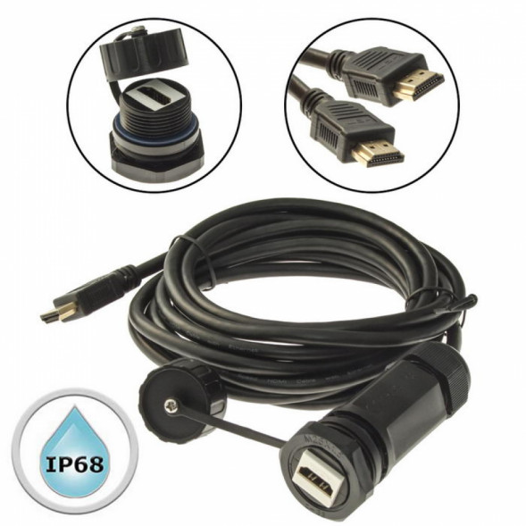 Герметичный разъем M25HDMIZ1 -2.0G-1.5M