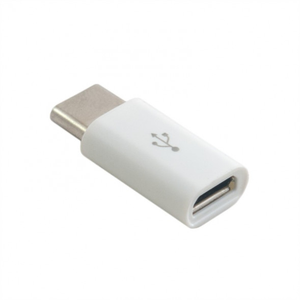 Переходник Type-C - микро USB(f) (белый)
