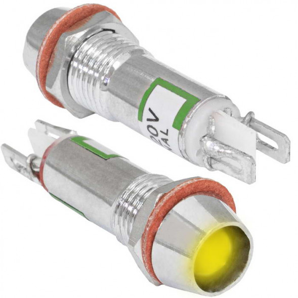 Светодиодная лампочка в корпусе L-615-Y 220v (8mm)
