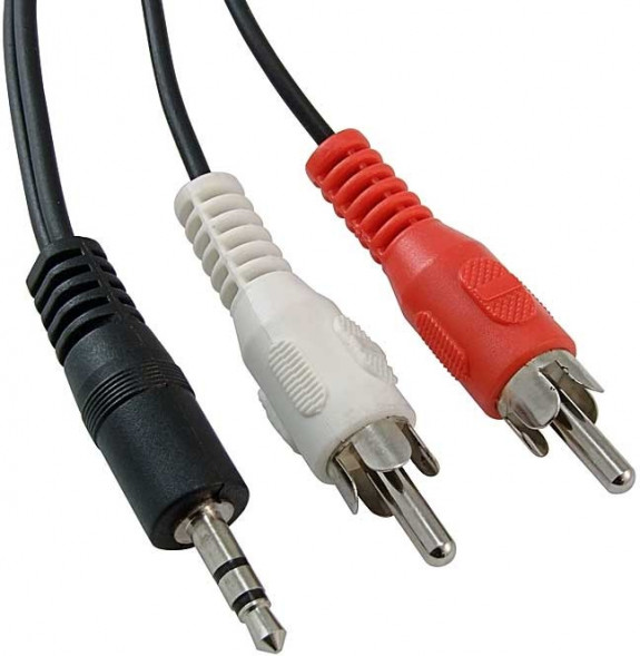 FC-A-0044 1.8m Кабель переходник 3.5 Jack 2RCA