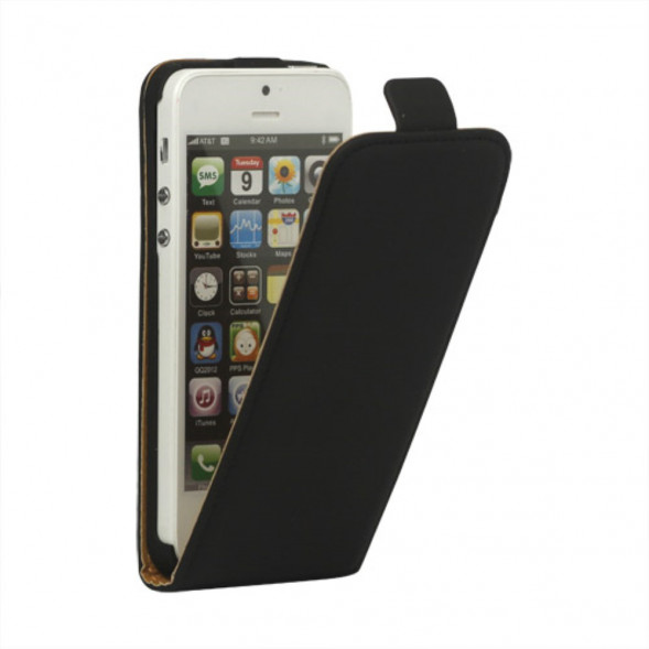 Чехол флип для iPhone 5, 5S, SE (черный)