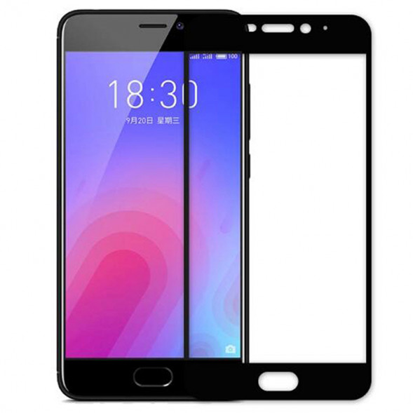 3D Защитное стекло для Meizu M6 (Черное)