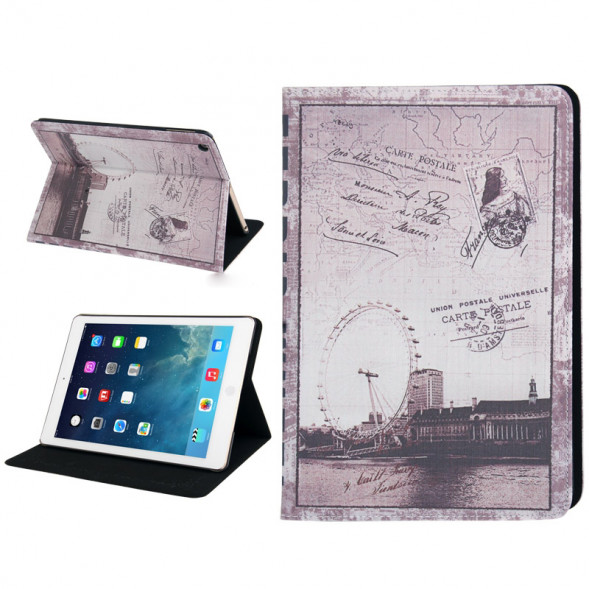 Чехол книжка с рисунком для iPad Air (London)